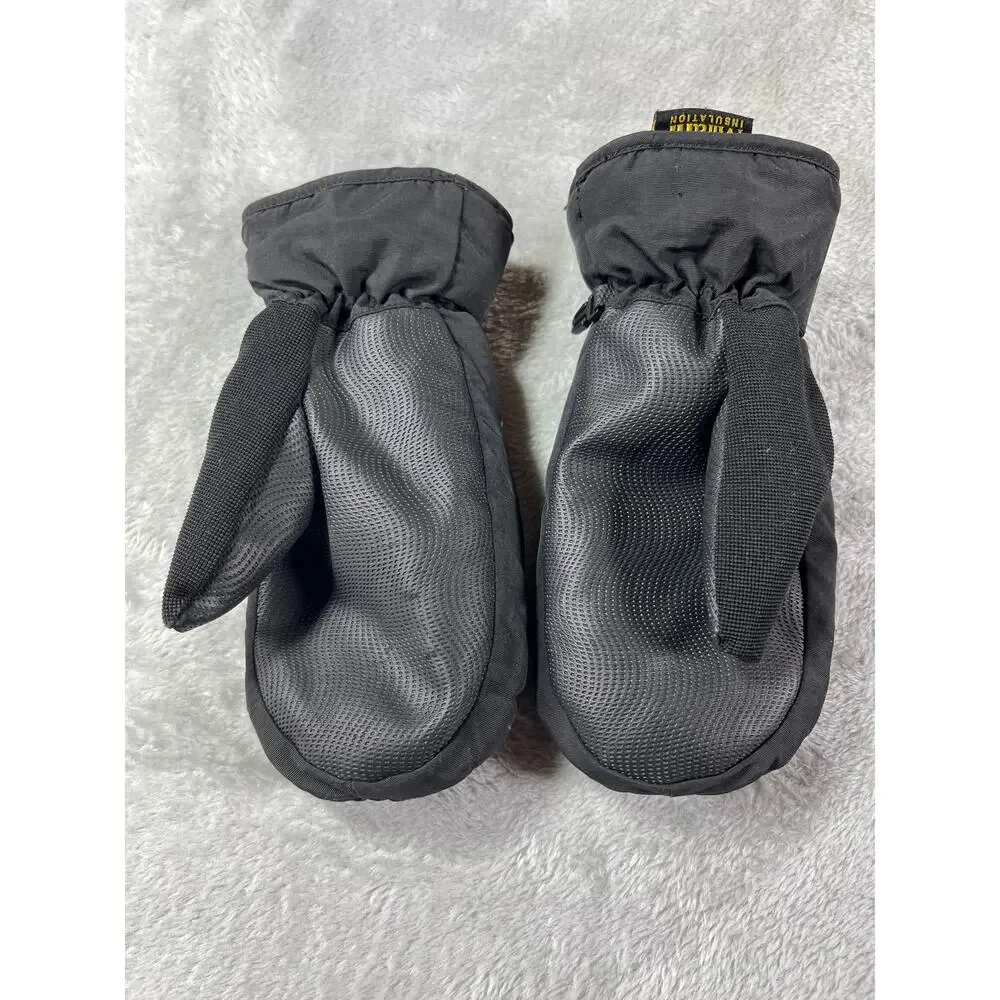 Auclair Horizon Dry Silver Mittens Black XS w/ Mirafil Insulation Cold Gloves